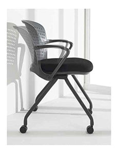 NXO Nesting Chair with Casters in Black (Black)