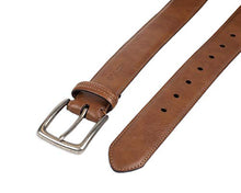 Load image into Gallery viewer, Columbia Men&#39;s Trinity Logo Belt-Casual Dress with Single Prong Buckle for Jeans Khakis , Tan, 38
