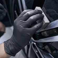Load image into Gallery viewer, Wostar Nitrile Black Gloves Large 100pcs 4mil Nitrile Black Disposable Gloves Powder Latex Free Black Nitrile Gloves

