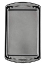 Load image into Gallery viewer, Wilton Perfect Results Premium Non-Stick Bakeware Cookie Baking Sheets Set, 2-Piece, Steel
