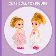 Load image into Gallery viewer, TEMI Doll House Dreamhouse for Girls - 4-Story 12 Rooms Playhouse with 2 Dolls Toy Figures, Fully Furnished Fashion Dollhouse, Pretend Play House with Accessories, Gift Toy for Kids Ages 3 4 5 6 7 8+
