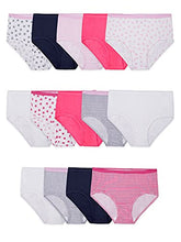 Load image into Gallery viewer, Fruit of the Loom Girls' Big Cotton Brief Underwear, 14 Pack - Fashion Assorted, 8
