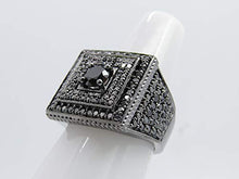 Load image into Gallery viewer, Dazzlingrock Collection 2.80 Carat (ctw) Black Rhodium Plated 10K Round Black Diamond Mens Ring, White Gold, Size 10
