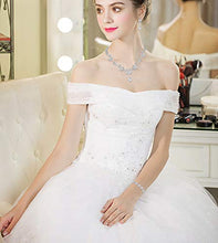 Load image into Gallery viewer, Florideco Wedding Bridal Jewelry Set for Women Rhinestone Necklace Bracelet Earrings Set Bridesmaid Crystal Jewelry
