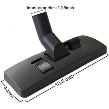 Load image into Gallery viewer, EZ SPARES 1 1/4 inch 32mm Universal Vacuum Cleaner Euro Floor Brush Head Brush Attachment for Floor and Carpet Combo Tool New Designed to Fit Hoover, Eureka, Rainbow,Kenmore,Shop VAC
