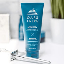 Load image into Gallery viewer, Oars + Alps Soothing Mens Shaving Cream, Naturally Derived Skin Care with Vitamin E and Coconut Oil, Fresh Ocean Splash Scent, TSA Friendly, 3.4 Oz, 2 Pack
