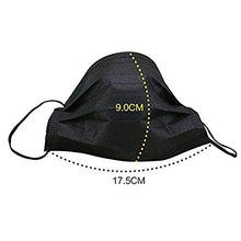 Load image into Gallery viewer, 100 Pack Disposable Face Masks with Elastic Ear Loop,Breathability Comfort-Black
