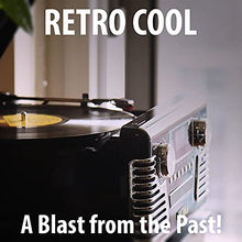 Load image into Gallery viewer, Victrola 50&#39;s Retro Bluetooth Record Player &amp; Multimedia Center with Built-in Speakers - 3-Speed Turntable, CD Player, AM/FM Radio | Vinyl to MP3 Recording | Wireless Music Streaming | Red
