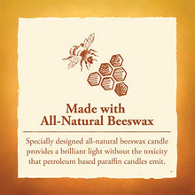Load image into Gallery viewer, Candle by the Hour 80-Hour Vertical Candle, Eco-friendly Natural Beeswax with Cotton Wick
