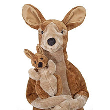 Load image into Gallery viewer, Melissa &amp; Doug Giant Kangaroo and Baby Joey in Pouch - Lifelike Stuffed Animal (nearly 3 feet tall)
