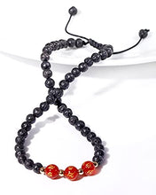 Load image into Gallery viewer, Lightock Lava Rock Anklets for Women Ankle Bracelets for Women Bracelet Essential Oil Diffuser Energy Healing Crystal/Red Agate
