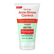 Load image into Gallery viewer, Neutrogena Oil-Free Acne Stress Control Power-Clear Face Scrub, Salicylic Acid Acne Treatment for Acne-Prone Skin, 4.2 fl. oz
