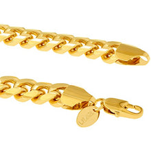 Load image into Gallery viewer, Lifetime Jewelry 9mm Cuban Link Chain Necklace for Men &amp; Women 24k Gold Plated, 24 Inches

