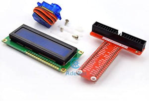 Adeept Super Starter Kit for Raspberry Pi 4 3, 2 Model B B+ LCD1602 Servo Motor C and Python Code, Beginner Starter Kit with User Manual Guidebook