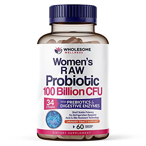 Load image into Gallery viewer, Dr. Formulated Raw Probiotics for Women 100 Billion CFUs with Prebiotics, Digestive Enzymes, Approved Women's Probiotic for Adults, Shelf Stable Probiotic Supplement Capsules