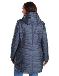 Columbia Women's Plus Mighty Lite Hooded Jacket, Nocturnal, 1X