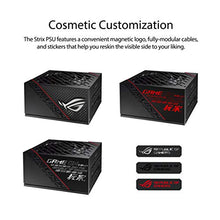 Load image into Gallery viewer, ASUS ROG STRIX 850W Gold PSU, Power Supply (ROG heatsinks, Axial-tech fan design, dual ball fan bearings, 0dB technology, 80 PLUS Gold Certification, fully modular cables, 10-year warranty)
