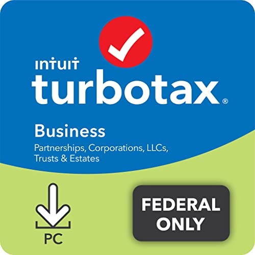 TurboTax Business 2021 Tax Software, Federal Tax Return Only with Federal E-file [PC Download]
