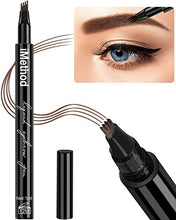 Load image into Gallery viewer, iMethod Eyebrow Pen - iMethod Eyebrow Pencil with a Micro-Fork Tip Applicator Creates Natural Looking Brows Effortlessly and Stays on All Day, Black / Brown
