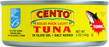 Load image into Gallery viewer, Cento Solid Packed Tuna in Olive Oil, 5-Ounce Cans (Pack of 24)
