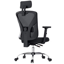 Load image into Gallery viewer, Hbada Ergonomic Office Desk Chair with Adjustable Armrest, Lumbar Support, Headrest and Breathable Skin-Friendly Mesh, Black
