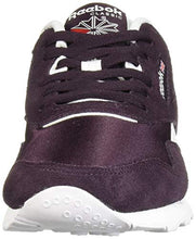 Load image into Gallery viewer, Reebok Women's Classic Nylon Casual Shoes, Eggplant/White, 10.5
