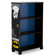 Load image into Gallery viewer, Delta Children Deluxe 3-Shelf Bookcase - Ideal for Books, Decor, Homeschooling &amp; More, DC Comics Batman
