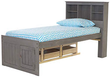 Load image into Gallery viewer, Discovery World Furniture Charcoal Twin Bookcase Bed with 6 Drawers

