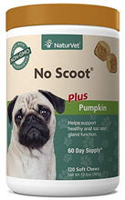 Load image into Gallery viewer, NaturVet - No Scoot for Dogs - 120 Soft Chews - Plus Pumpkin - Supports Healthy Anal Gland &amp; Bowel Function - Enhanced with Beet Pulp &amp; Psyllium Husk
