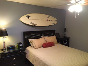 StoreYourBoard Naked Surf, The Original Minimalist Surfboard Wall Rack, Display Rack, Black