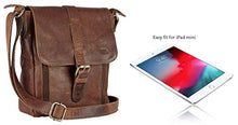Load image into Gallery viewer, Mou Meraki Genuine Leather Brown Crossbody Purse and Handbags - Crossover Bag Over the Shoulder
