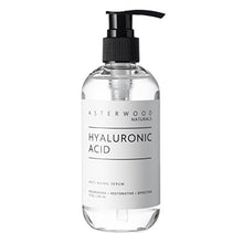 Load image into Gallery viewer, Hyaluronic Acid Serum 8 oz, 100% Pure Organic HA, Anti Aging, Anti Wrinkle, Original Face Moisturizer for Dry Skin and Fine Lines, Leaves Skin Full and Plump ASTERWOOD NATURALS Pump Bottle
