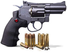 Load image into Gallery viewer, Crosman SNR357 .177-Caliber Pellet/4.5 MM BB CO2-Powered Snub Nose Revolver, Black/Grey
