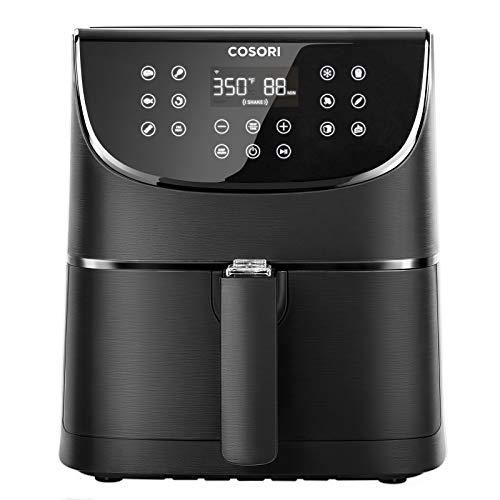 COSORI Smart WiFi Air Fryer 5.8QT(100 Recipes), Digital Touchscreen with 11 Cooking Presets for Air Frying, Roasting & Keep Warm ,Preheat & Shake Remind, Works with Alexa & Google Assistant,1700W