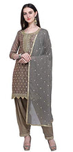 Load image into Gallery viewer, Indian Decor &amp; Attire Women's Cotton Dress Material (EJ3400-Patiala Goli-Brown FS)
