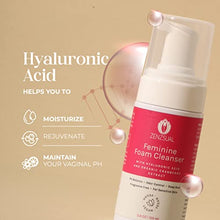 Load image into Gallery viewer, ZENZSUAL Feminine Foam Cleanser with Hyaluronic Acid and Organic Cranberry Extract, Foaming Feminine Wash for Intimate Areas, Vaginal Moisturizer w/ Self-Foaming Pump (3.4 Oz.)
