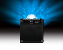 Load image into Gallery viewer, ION Audio Party Rocker Plus | Portable Bluetooth Party Speaker System &amp; Karaoke Machine with Built-In Rechargeable Battery, App-Controlled Party Light Display &amp; Microphone
