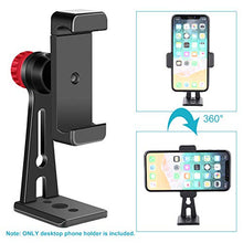 Load image into Gallery viewer, Neewer Metal Cellphone Holder Clip Desktop Tripod Mount Adapter for iPhone X 8 8plus 7 7plus，Samsung S9 S8，Huawei P9 Smartphone within 2.2-3.5 inches Width，Mount Tripod Ball Head Light Stand Slider
