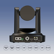 Load image into Gallery viewer, NDI POE PTZ Camera 20x Optical Zoom with HDMI SDI FHD 1080P RS232 RS485 IP Live Streaming via RTSP, RTMP for Conference Room Youtube Church Live streaming Meeting Broadcast Events Sports Education
