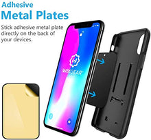 Load image into Gallery viewer, Magnetic Phone Holder for Car, WixGear [2 Pack] Universal Air Vent Magnetic Phone Holder for Car, Phone Holder for Car for Cell Phones and Mini Tablets with 4 Metal Plates

