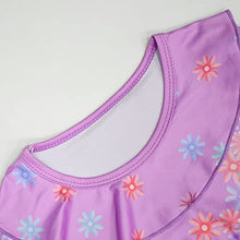 Load image into Gallery viewer, Vowdicua Mirabel Costume for Girls Isabella Fantastic Summer Dress Purple 130
