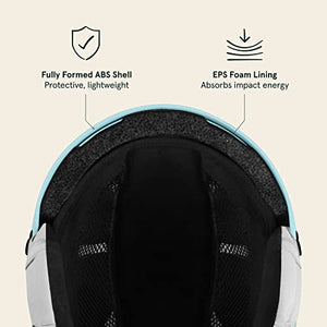 Retrospec Comstock Youth Ski & Snowboard Helmet for Kids - Durable ABS Shell, Protective EPS Foam & Cooling Vents - Adjustable Fit for Boys & Girls - Matte Blue Ridge, 52-55cm Small