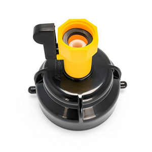 Camco Sewer Hose Rinser With Power Jet Cleaning Action and Shut-Off Valve- Clean Out RV Sewer Hoses With Any Standard Water Hose Connection (39533) , Black