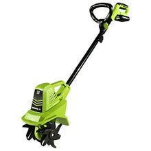 Load image into Gallery viewer, Earthwise TC70020 20-Volt 7.5-Inch Cordless Electric Tiller Cultivator, (2AH Battery &amp; Fast Charger Included)
