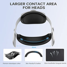 Load image into Gallery viewer, Head Strap Accessories Compatible with Quest2: WinDrogon 27° Arc Shape Head Strap for Oculus/ Meta Quest 2 Replacement for Elite Strap Enhanced Support and Comfort Reduce Face Pressure in VR Gaming
