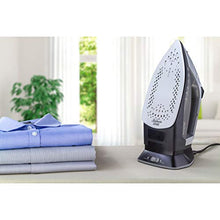 Load image into Gallery viewer, Sunbeam Cordless or Corded 1500-Watt Anti-Drip Ceramic Hybrid Clothes Iron with Vertical Steam and Auto-Off Function (GCSBNC-200), Grey
