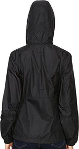 Columbia Women's Flash Forward Windbreaker, Water & Stain Resistant, Black, Large