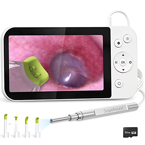 ScopeAround Ear Wax Removal Camera, Visual Ear Cleaner with 5