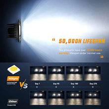 Load image into Gallery viewer, Nilight 2PCS 42W Flush Mount LED Light Pods Upgraded Spot Flood Combo Beam Driving Light LED Work Light Backup Light Reverse Light Grill Mount Light for Offroad 4x4 Truck SUV Jeep, 2 Years Warranty

