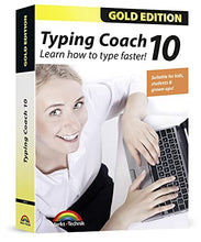 Load image into Gallery viewer, Typing Coach 10 - typing software for adults, kids and students - learn how to type faster - computer program - compatible with Win 11, 10, 8.1, 7
